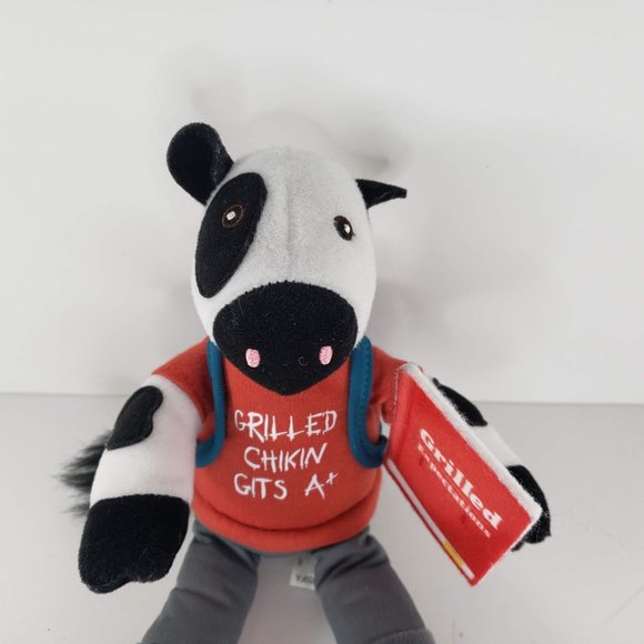 Chick-fil-a Grilled Chikin Gits A+ Cow Plush School Stuffed Animal 2019 - Picture 3 of 6